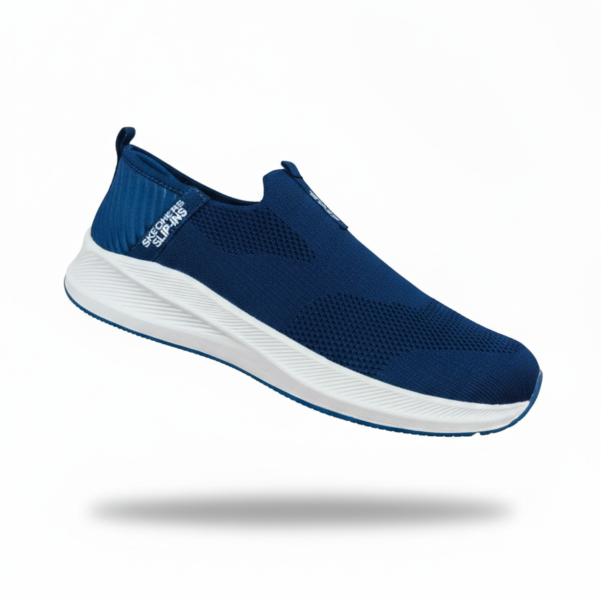 Skechers GoWalk Active Pro Slip-On Sneakers – Lightweight Breathable Comfort (Midnight Navy Edition)