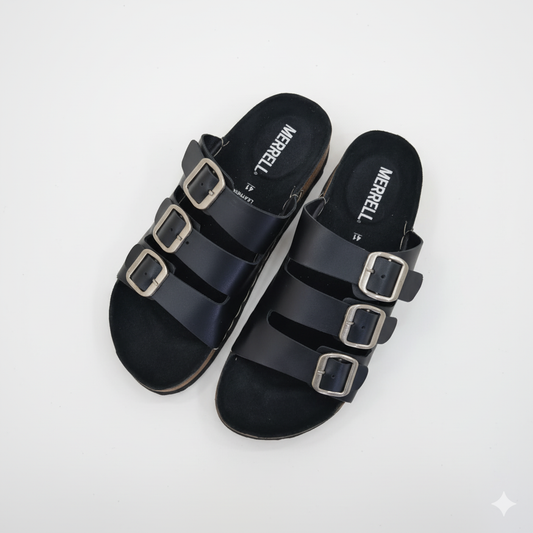 Merrell 3 Stripe Belt Sandal - Black