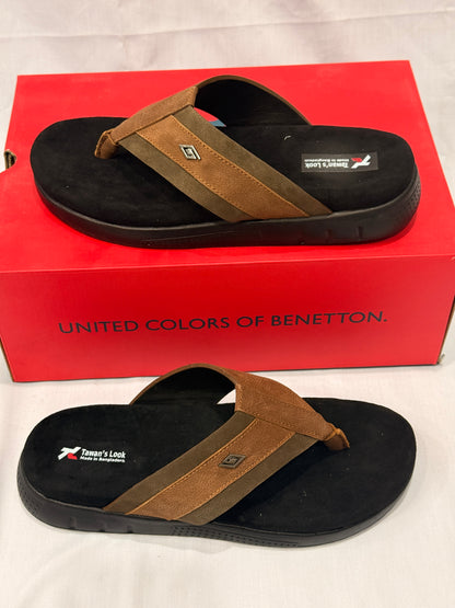 Urban Comfort Toe Post – Rustic Brown Olive