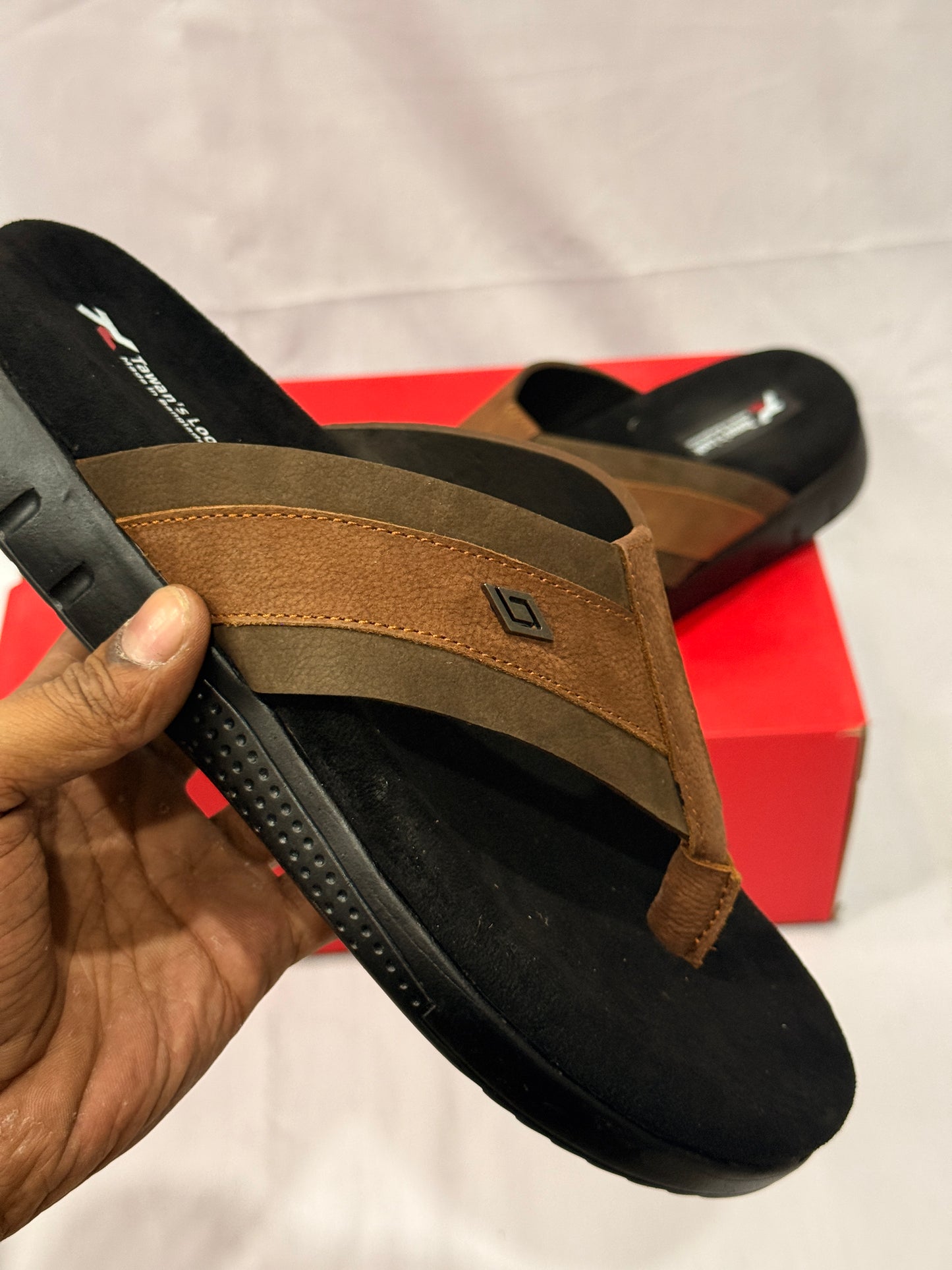 Urban Comfort Toe Post – Rustic Brown Olive