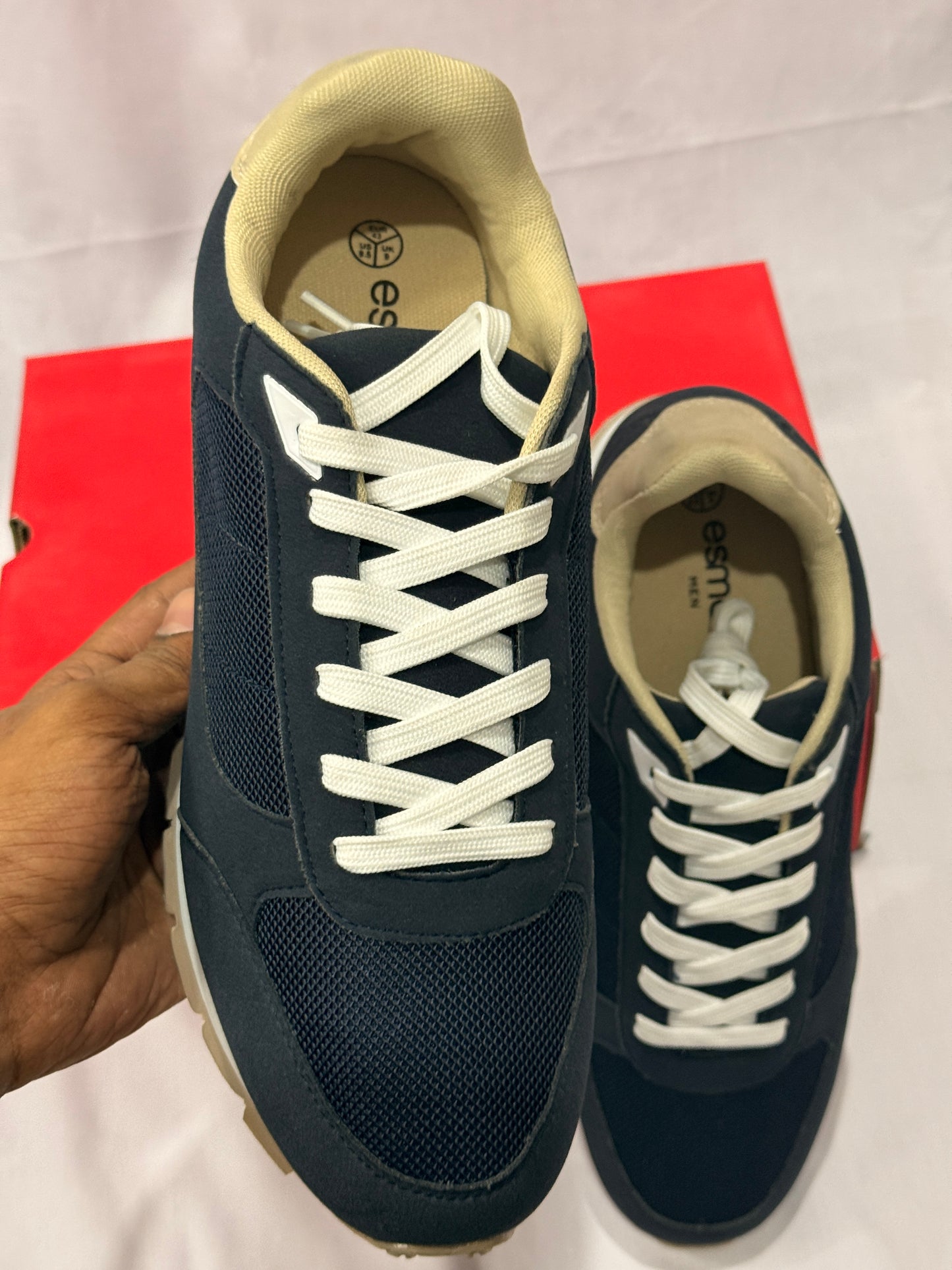 Esmara AeroComfort Lace-Up Sneakers – Classic Navy Blue