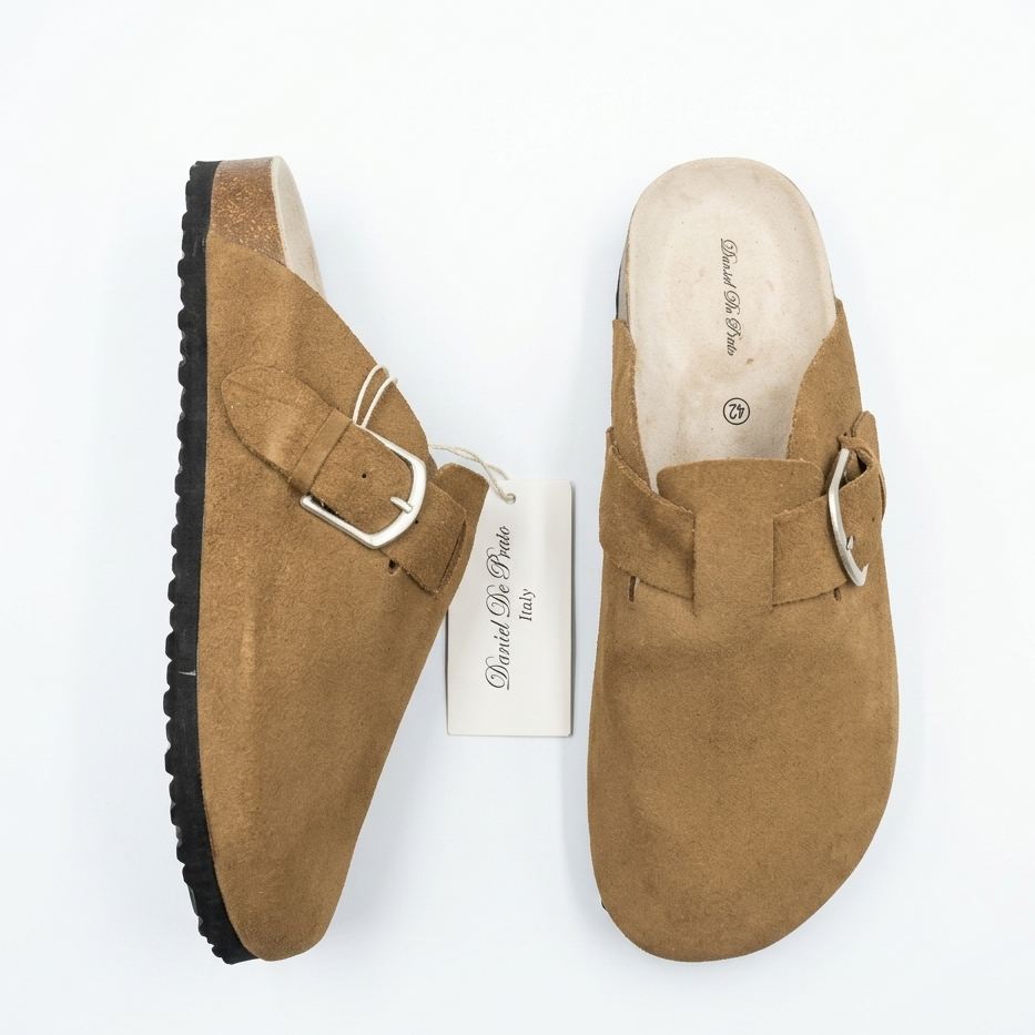 UrbanBuck Comfort Clog – Desert Tan
