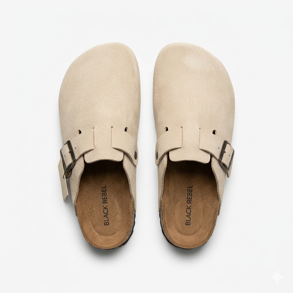 UrbanBuck Comfort Clog – Sand Beige